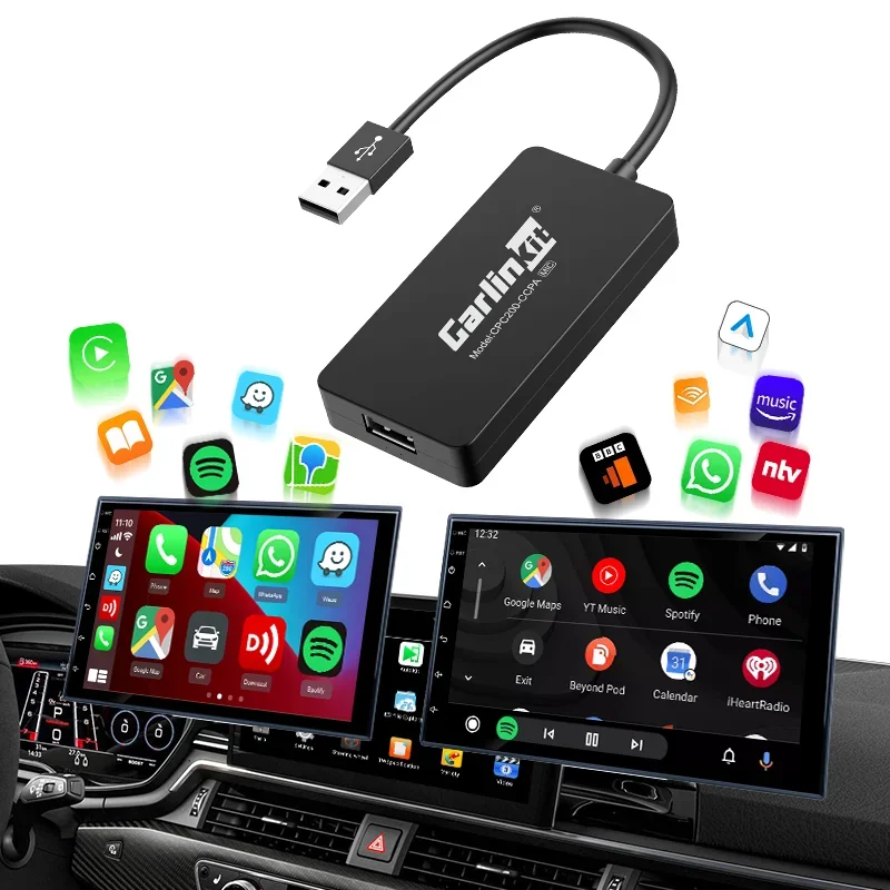 In stock Carlinkit CPC200-CCPA Multimedia Play in the Car Wireless CarPlay Adapter for Android Auto Dongle
