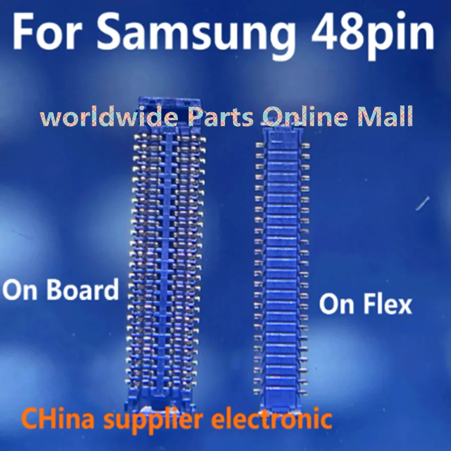 10pcs-100pcs For Samsung A125 A125F A12 A125F A32 A42 A52 A72 A82 A02 A11 LCD Display Screen FPC Connector Contact 78PIN 48PIN