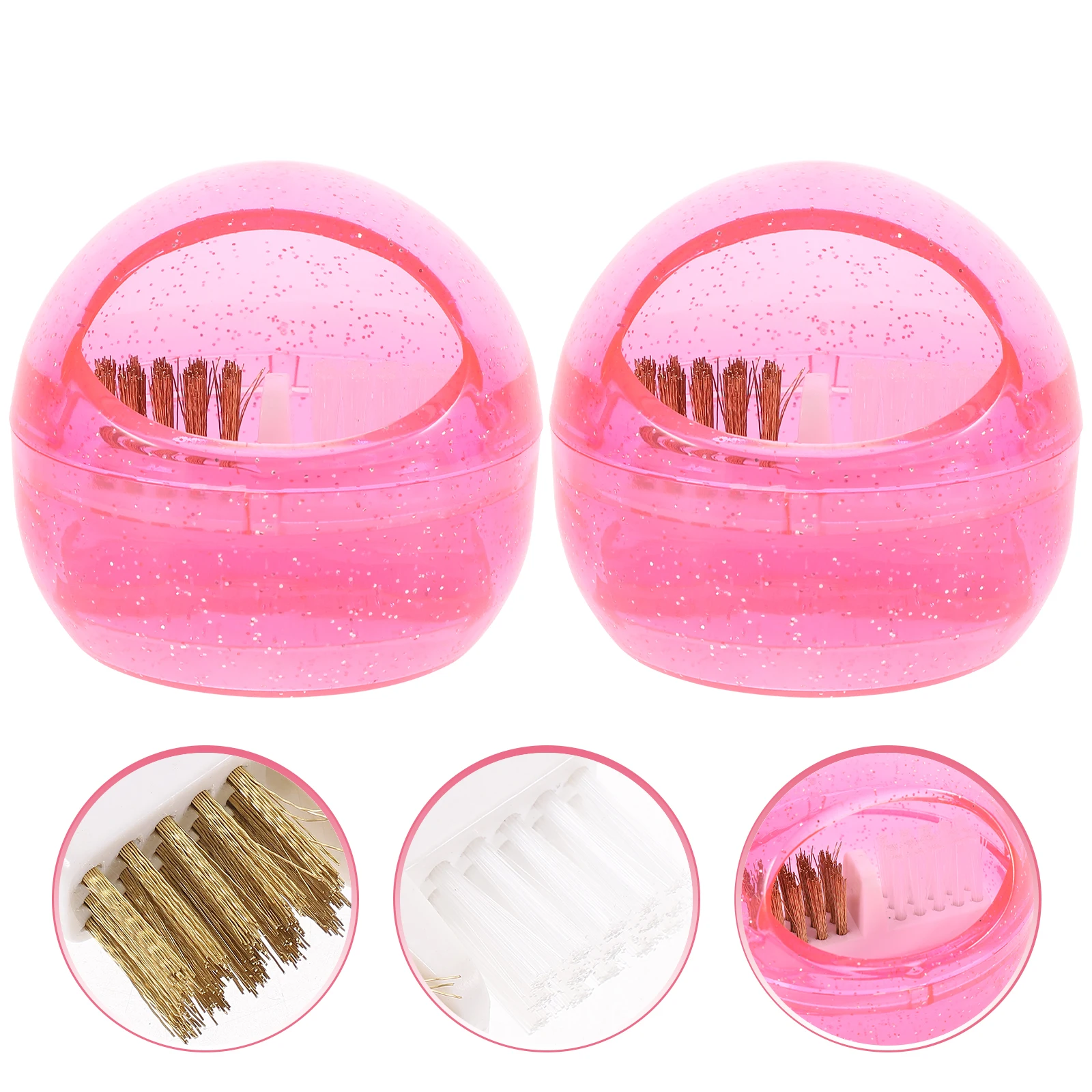 2Pcs Nail Drill Bit Cleaning Brush Case Perfect for Nail Art Artists and Home Manicure Drill Bit Manicure Supply