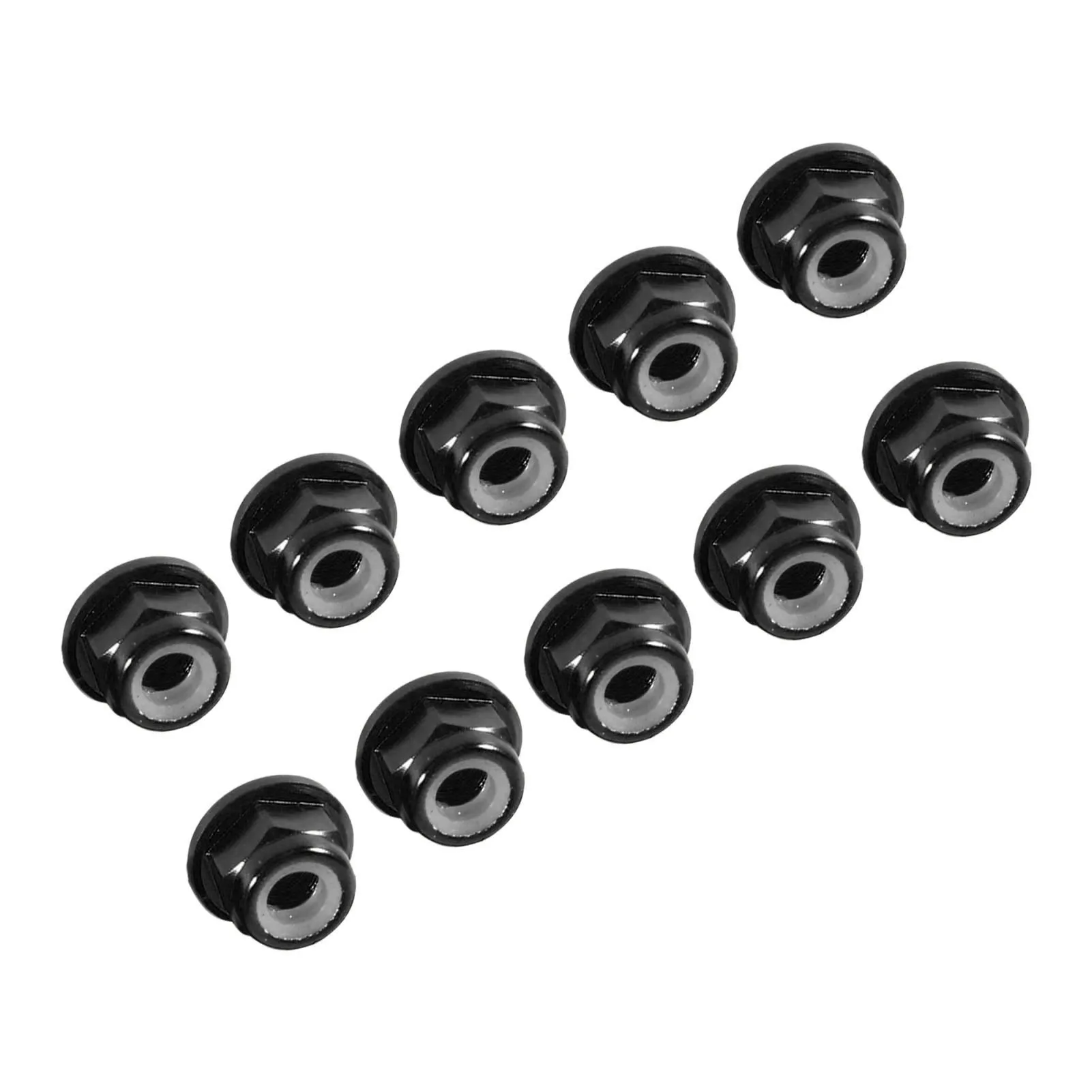 Aluminum Flanged Nylon Lock Anodize M4 Nylon Insert SelfLock Nuts Hex Lock Nut Aluminum Alloy set Self Locking Metal Nuts