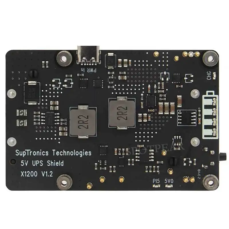 X1200 Raspberry Pi5 UPS لوحة توسيع إدارة الطاقة 18650 وحدة إمداد الطاقة غير المنقطعة