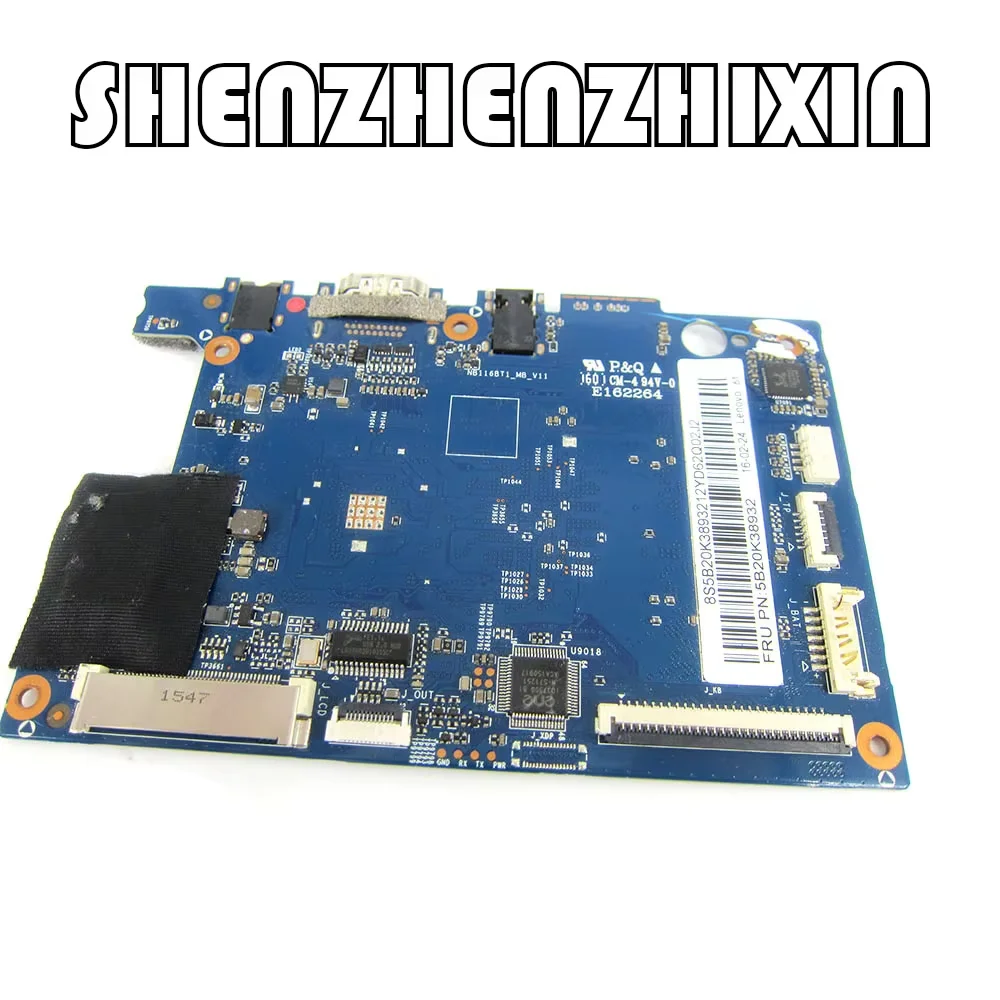 yourui For Lenovo 100S-11IBY 100S-11 notebook motherboard with CPU Z3735F RAM 2GB HDD 32GB 100% test work FRU 5B20K38932
