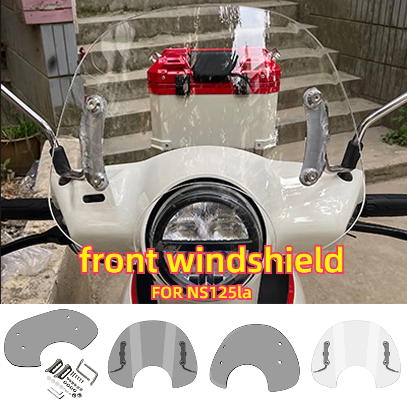 ns125la-レトロウインドスクリーンクリアフロントウインドシールドガラスカバースクーター改造アクセサリー