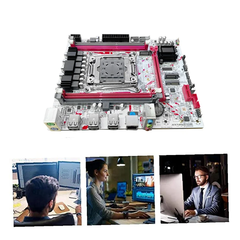 

Комплект материнской платы X99G757 для настольных ПК с поддержкой игровых процессоров X99 LGA 2011-3 DDR3 HM55, совместимый с процессорами E5 2666/2673/2676/2696 V3