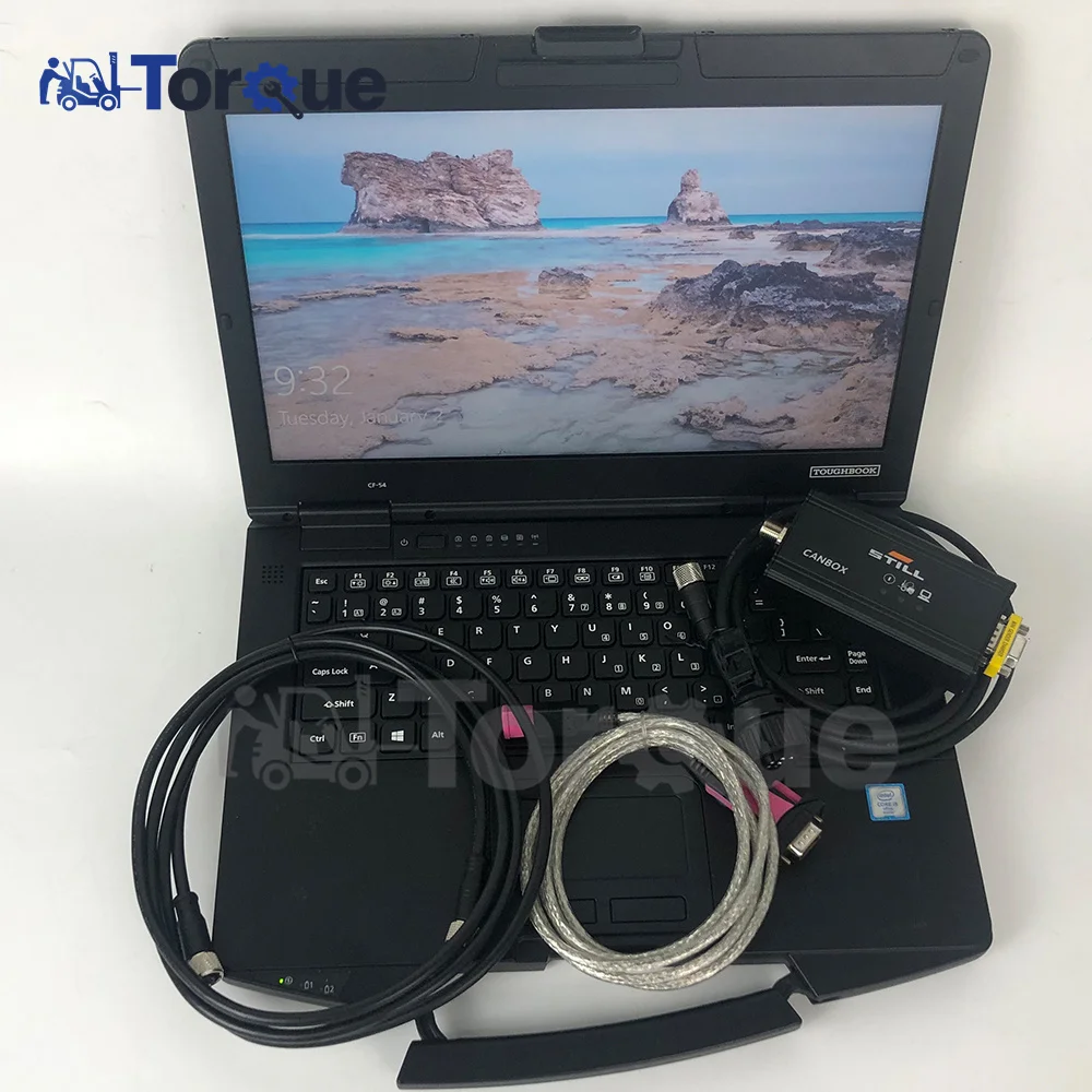 CF54 Laptop+for Still forklift Scanne canbox 50983605400 diagnostic cable still steds forklift truck diagnostic scanner tool