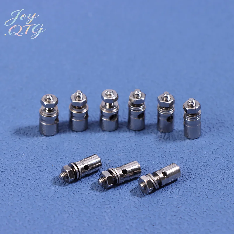 

10Pcs RC Airplane Boat Pushrod Metal Linkage Stopper Servo Connectors Adjustable Diameter 2.1MM/1.8MM/1.2MM Helicopter RC Boat