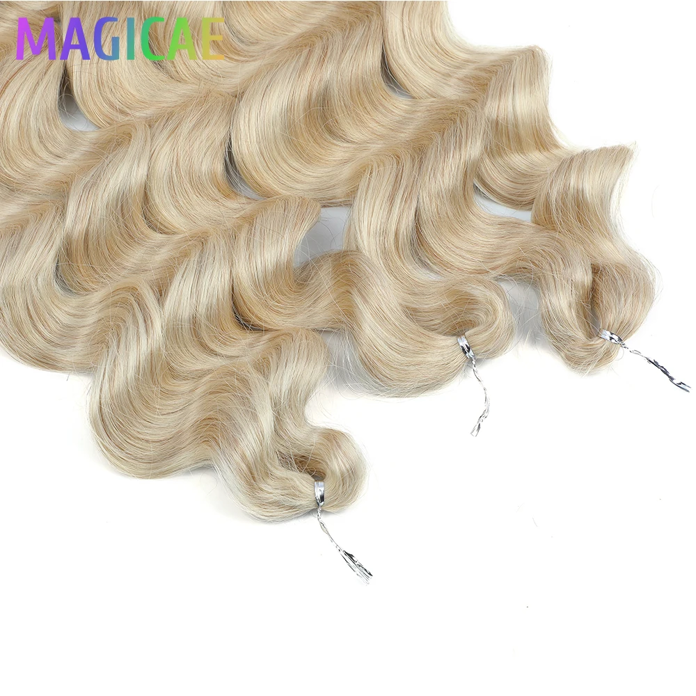 آنا 3 قطعة 28 بوصة 300 جرام فضفاض عميق مجعد الضفائر الكروشيه أومبير براون 24J الأشقر تسليط الضوء على تجديل ارتفاع درجة الحرارة الاصطناعية #6