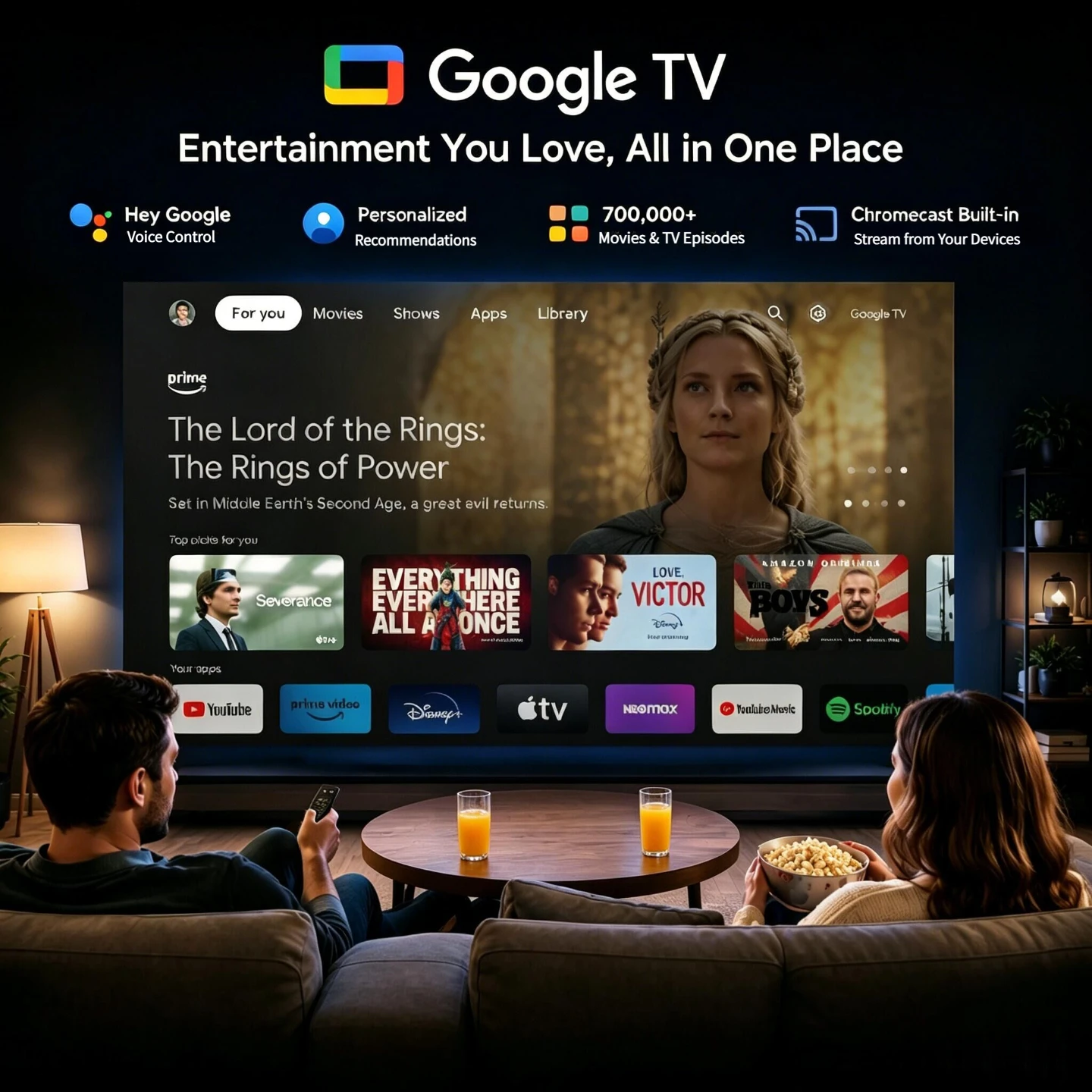 Nouveau projecteur Google TV 4 - Home Cinema Experience avis et prix