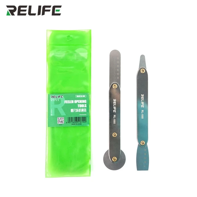 REIFE RL-060 Feeler zakrzywiony ekran telefon komórkowy demontaż zestaw do samsung edge iphone cienki kawałek otwarte narzędzia Prying CPU