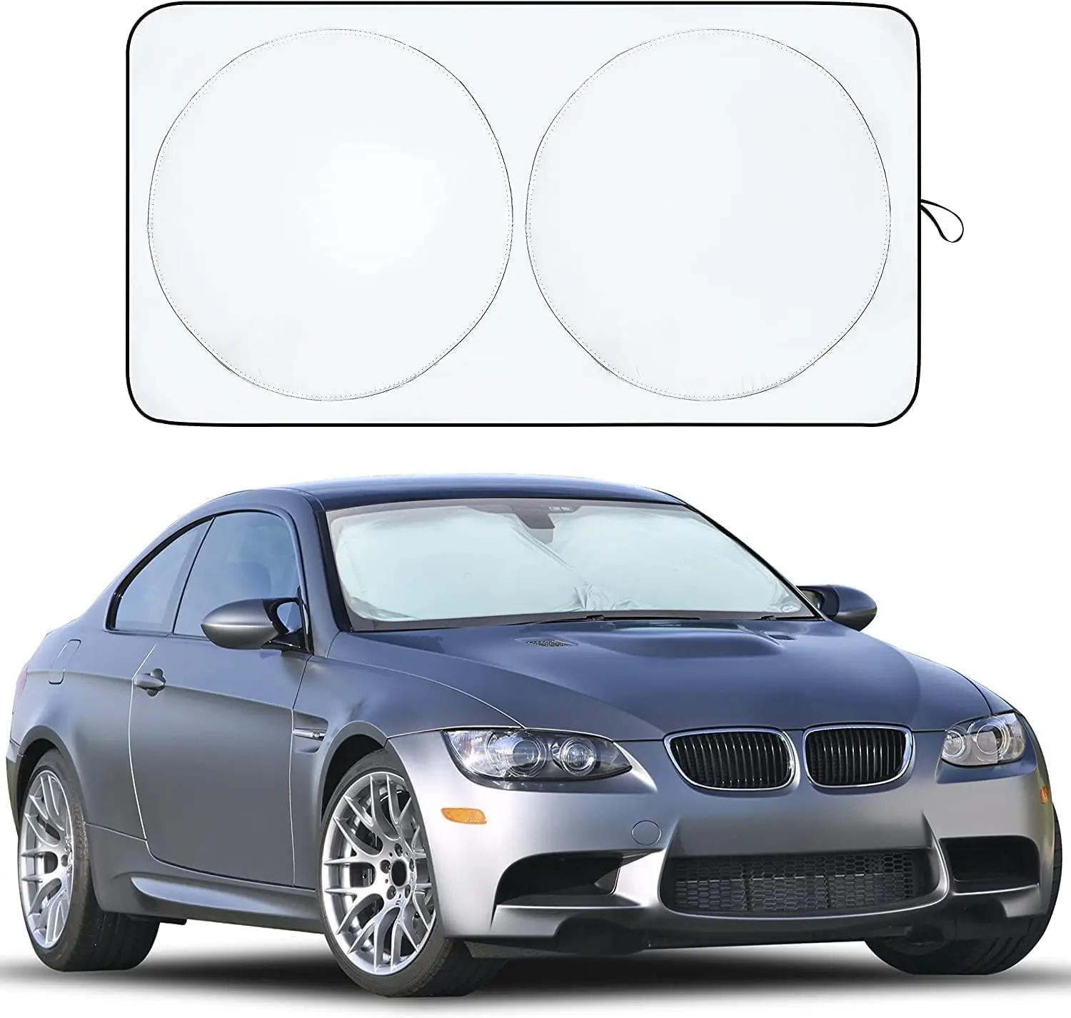 EcoNour Car Windshield Sunshade | Blocks 99% Heat & Keeps Interior Cool | Universal Fits Cars, SUVs, Trucks | Automotive