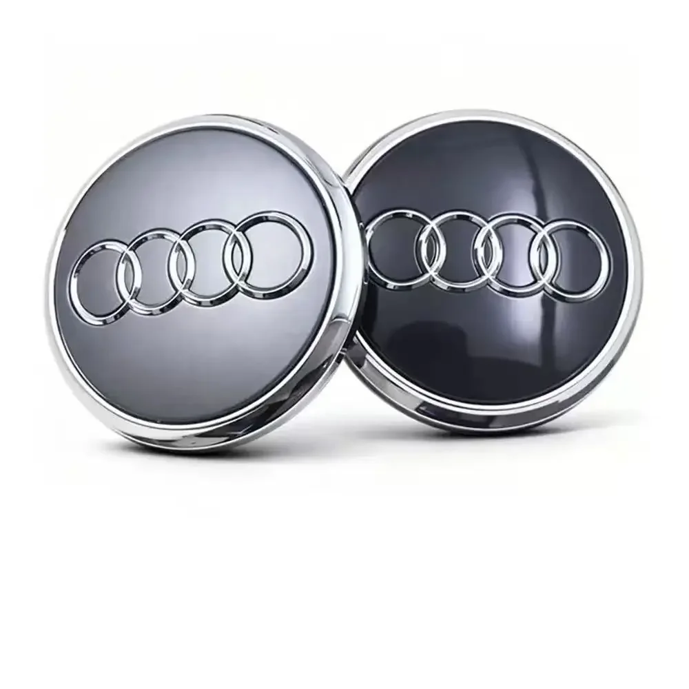 4PCS 60/61/68/69/135MM Car Wheel Center Cap Emblem Hub Covers Badge For Audi A1 A3 A4 A5 A6 A7 A8 S4 S6 Q3 Q2 Q5 Q7 Accessories