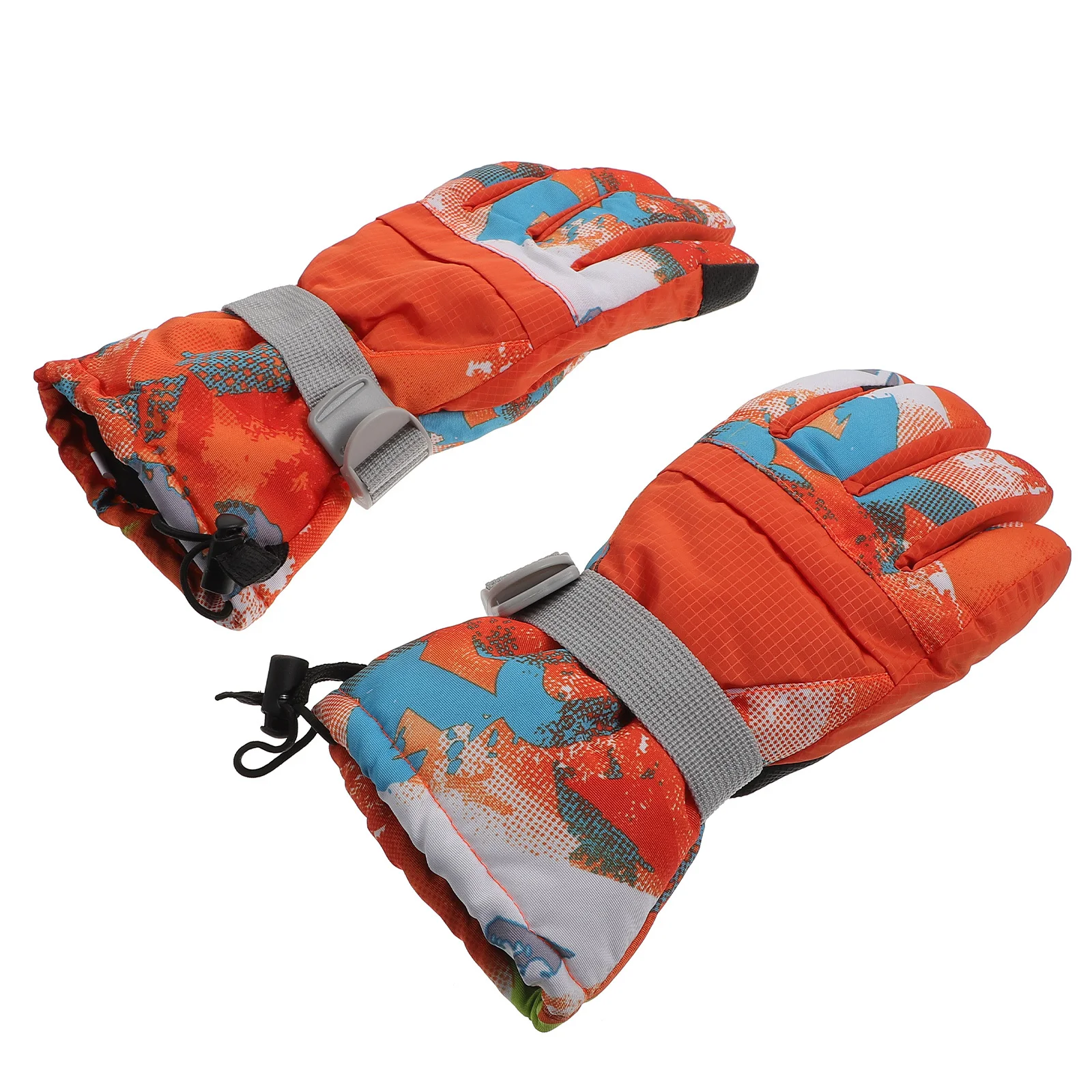 زوج واحد من قفازات الشتاء السميكة للتزلج ضد الرياح ومقاومة للماء ودافئة وخفيفة الوزن ومحمولة لركوب الدراجات في الهواء الطلق والتخييم وركوب الخيل