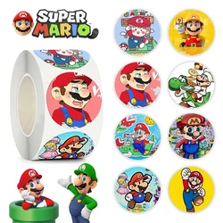 500 pz Super Mario Bros Sticker Anime bagagli Graffiti decalcomanie Cartoon bambini cancelleria etichetta adesiva decorativo giocattolo per bambini regalo