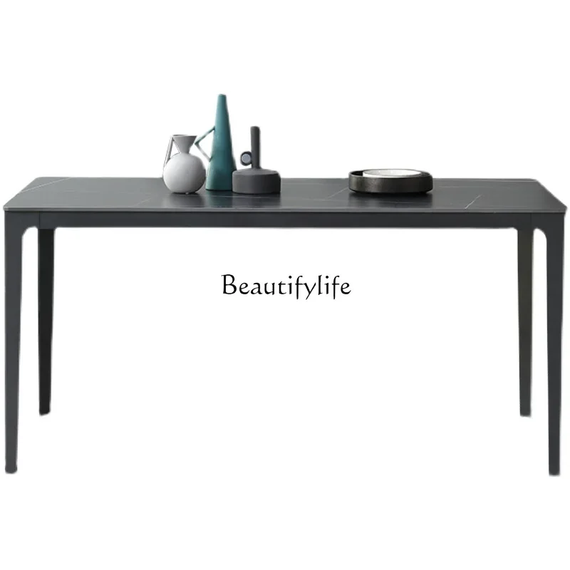 

ls 04Italian rock slab dining table wabi-sabi style dining table