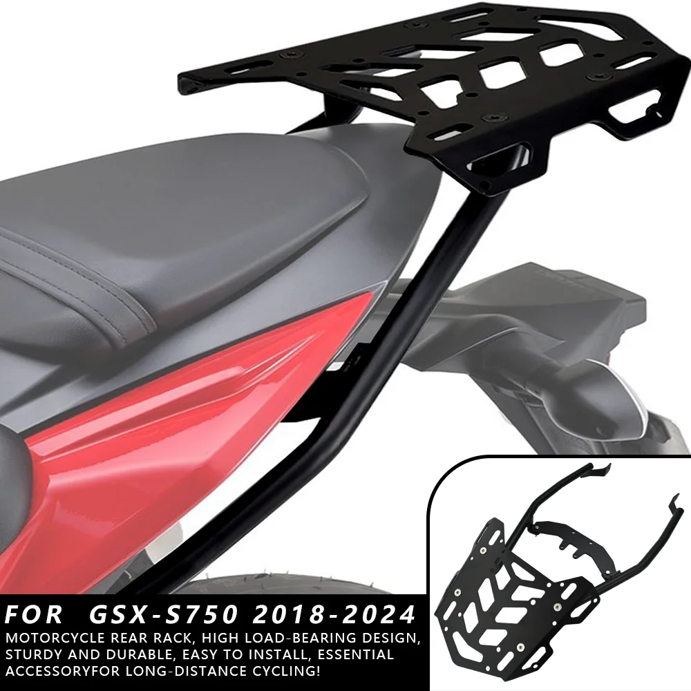 MTKRACING For SUZUKI GSX-S750 2018-2024 Motorcycle Accessories Cargo Holder Top Box Carrier Shelf Bracket Rear Luggage Rack