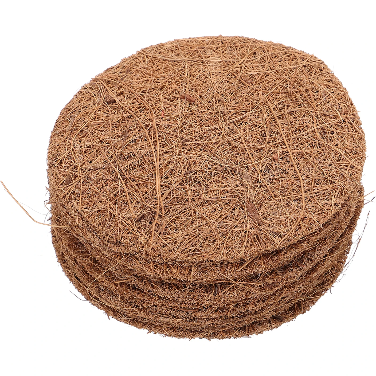 

12Pcs Hanging Basket Liner Coconut Fiber Coir Flowerpot Liners for Plant Growth Garden Balcony Decoration Basket Liners