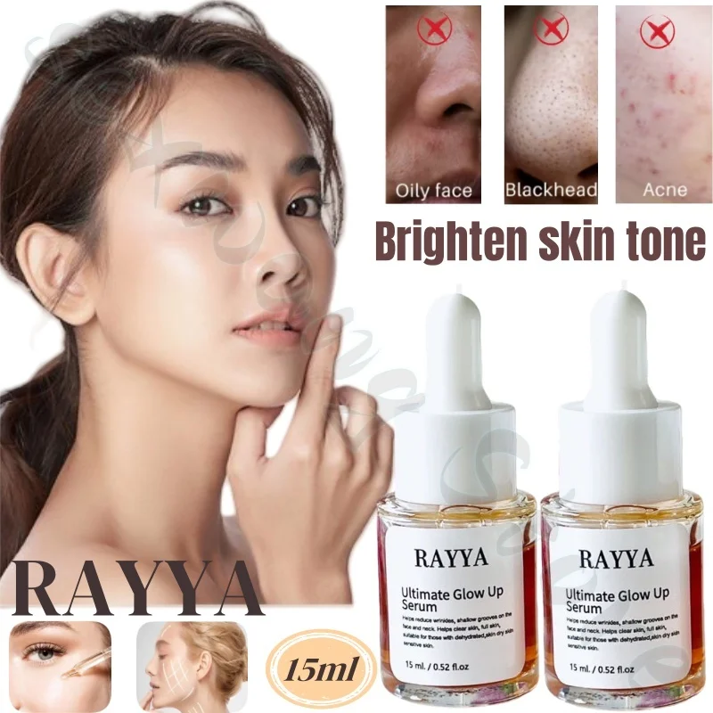 

Rayya facial essence moisturizes, removes puffiness, brightens skin tone, improves dull and rough facial skin 15ml