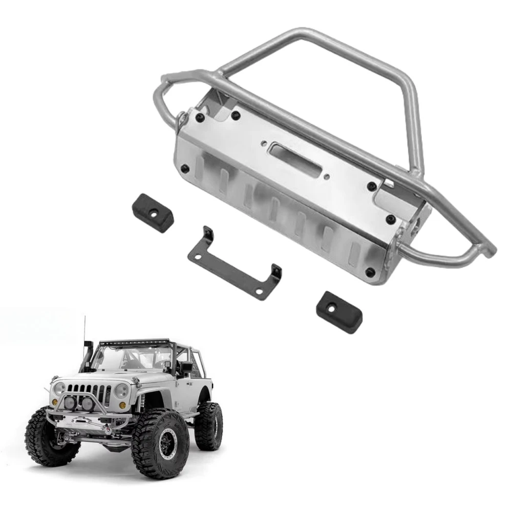 

1/8 Crawler Truck Tube Metal Front Bumper for Capo jkmax 1/8 Jeep Wrangler RC Car Upgrade part