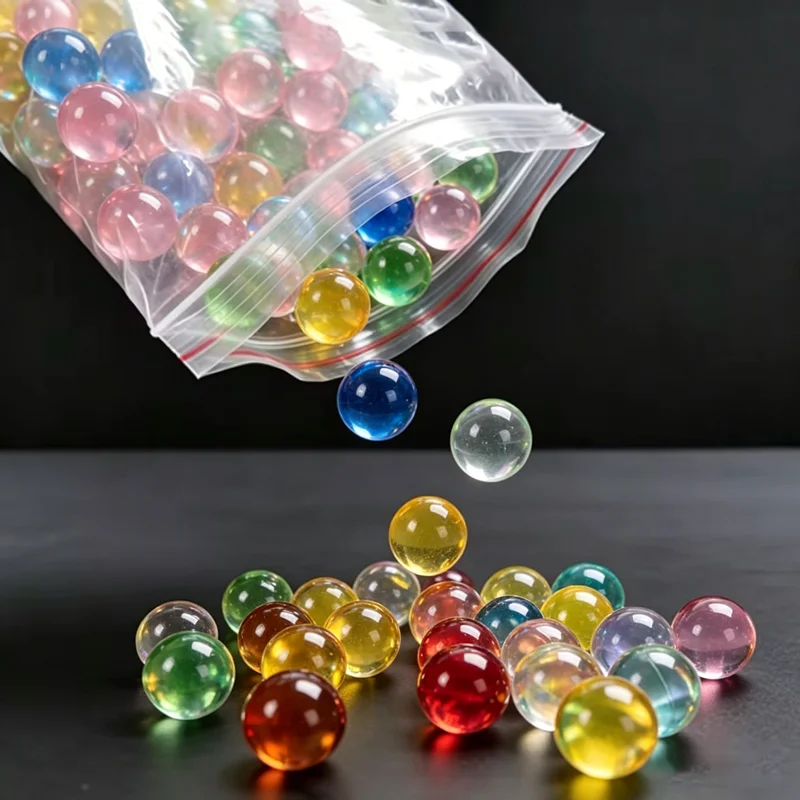 1Pcs Diameter 10mm-40mm Pure Acrylic Solid Sphere Magic Decoration Organic Glass Transparent Color Ball Suspension Ball