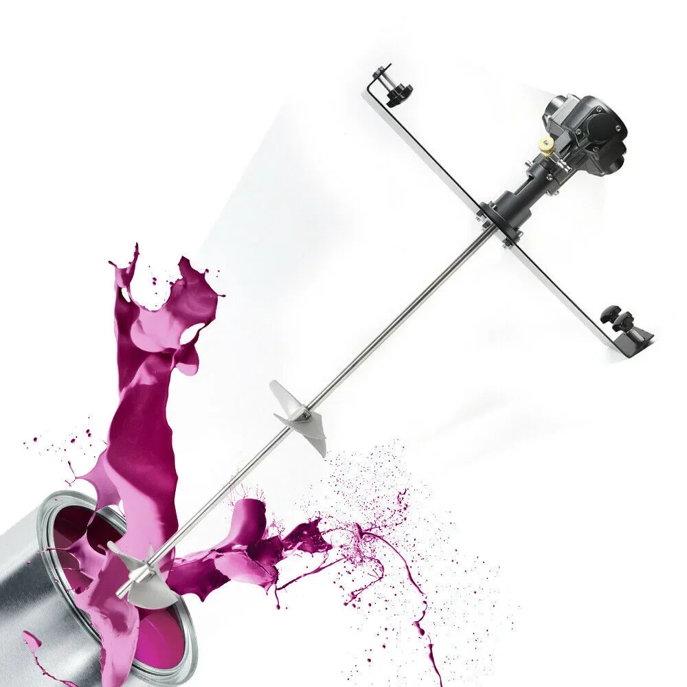 50gallon / 200L Pneumatic Paint Tank Barrel Mixer 1/2 HP Fit Stainless Steel Coating Blender Anti-explosive Superior Dispersing