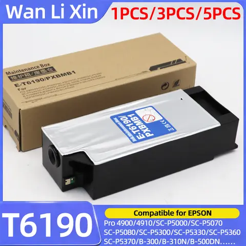 T6190 Maintenance Box Waste Ink Tank for Epson Stylus Pro 4900 4910 B-300 B-310N B-500DN B-510DN SureColor P5000 P5080 Printer