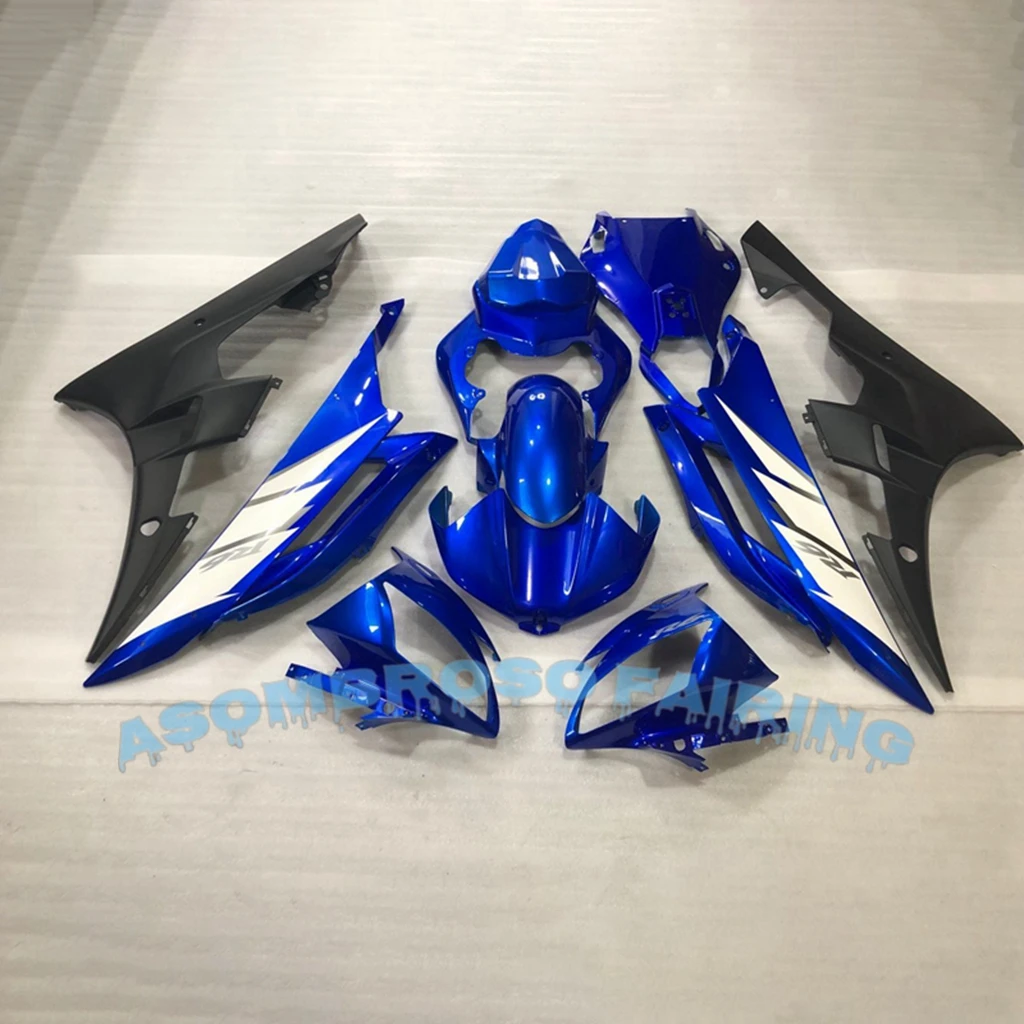 Painted ABS Full Fairings Kit for YAMAHA YZF-R6 R6 06 07 YZFR6 2006 2007 Sportbike Body Rebuilding Road Racing Bodywork Set Blue