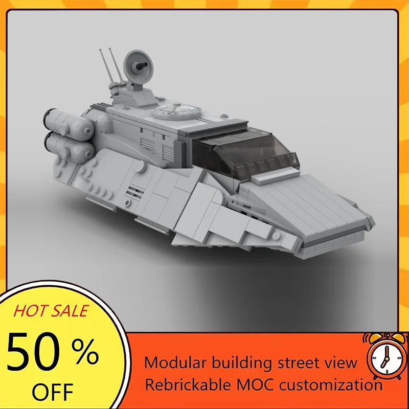 

Набор для сборки модульной модели QH-7 Chariot из 595 деталей по мотивам популярного фильма «Звездные войны», конструктор MOC, технологичный подарок на праздник, детский игровой набор