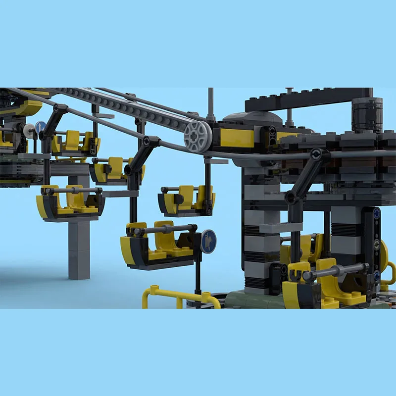 MOC Building Block Chairlift GBC Children\'s Gift Toy Education Model Science Educational Gift Creative Building Block