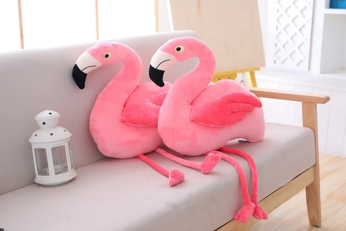 1 pc 25cm 40cm  Plush Flamingo Toys Stuffed Bird Soft Doll Pink Flamingo Kids Toys Wedding Gift High Quality