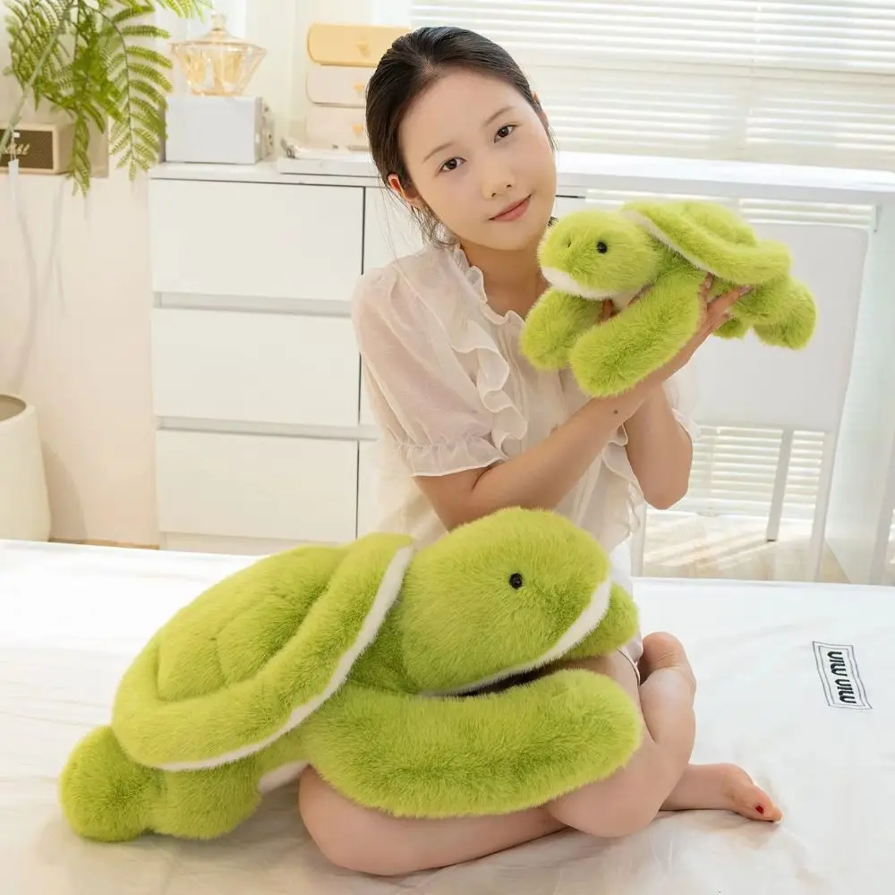 

Fluffy Sea Tortoise Plush Toys Collection Soft Animal Sea Turtle Pillow Cute Cartoon Turtle Animal Doll Kids Birthday Christmas