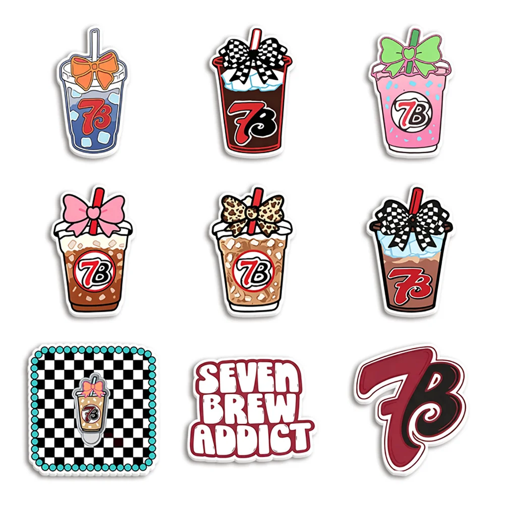 10pcs/lot B Coffee W Resin Planar Transparent Glitter Acrylic Flatback for Pet Collar Charm Custom Dog Tag Accessory Decoration