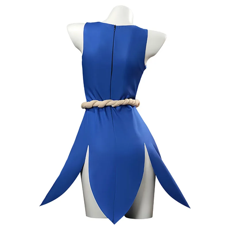 Kohaku Dr. Stone Cosplay Set - Dress Waist Belt Wig Halloween Costume for Women