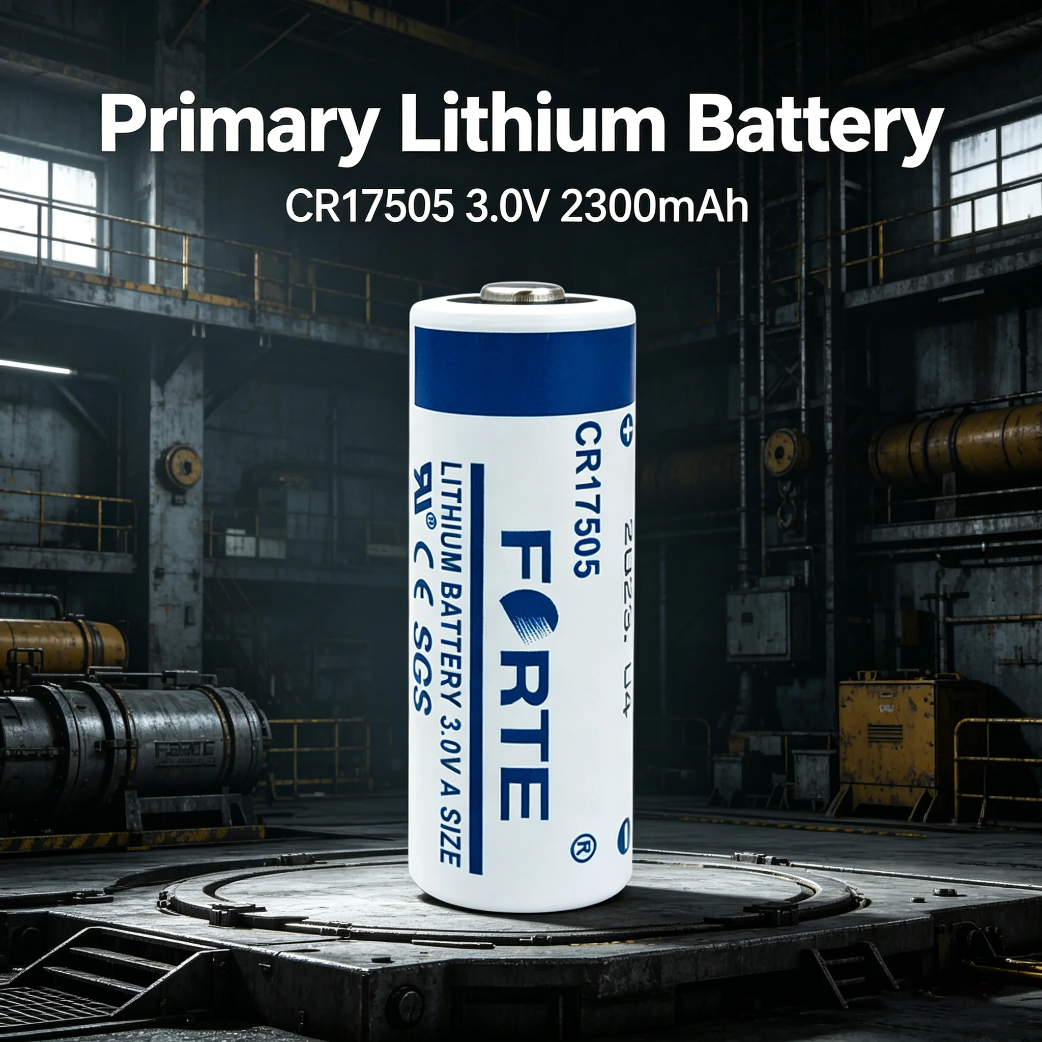 FORTE CR17505 3.0V lithium battery 2300mAh for servo intelligent smoke alarm water meter flow meter gas meter