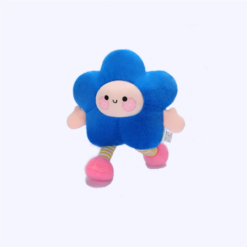 Cartoon Flower Plush Stuffed Toys Smiling Flower Pillow Sofa Seat Cushion Bay Window Decoration  Birthday Gifts