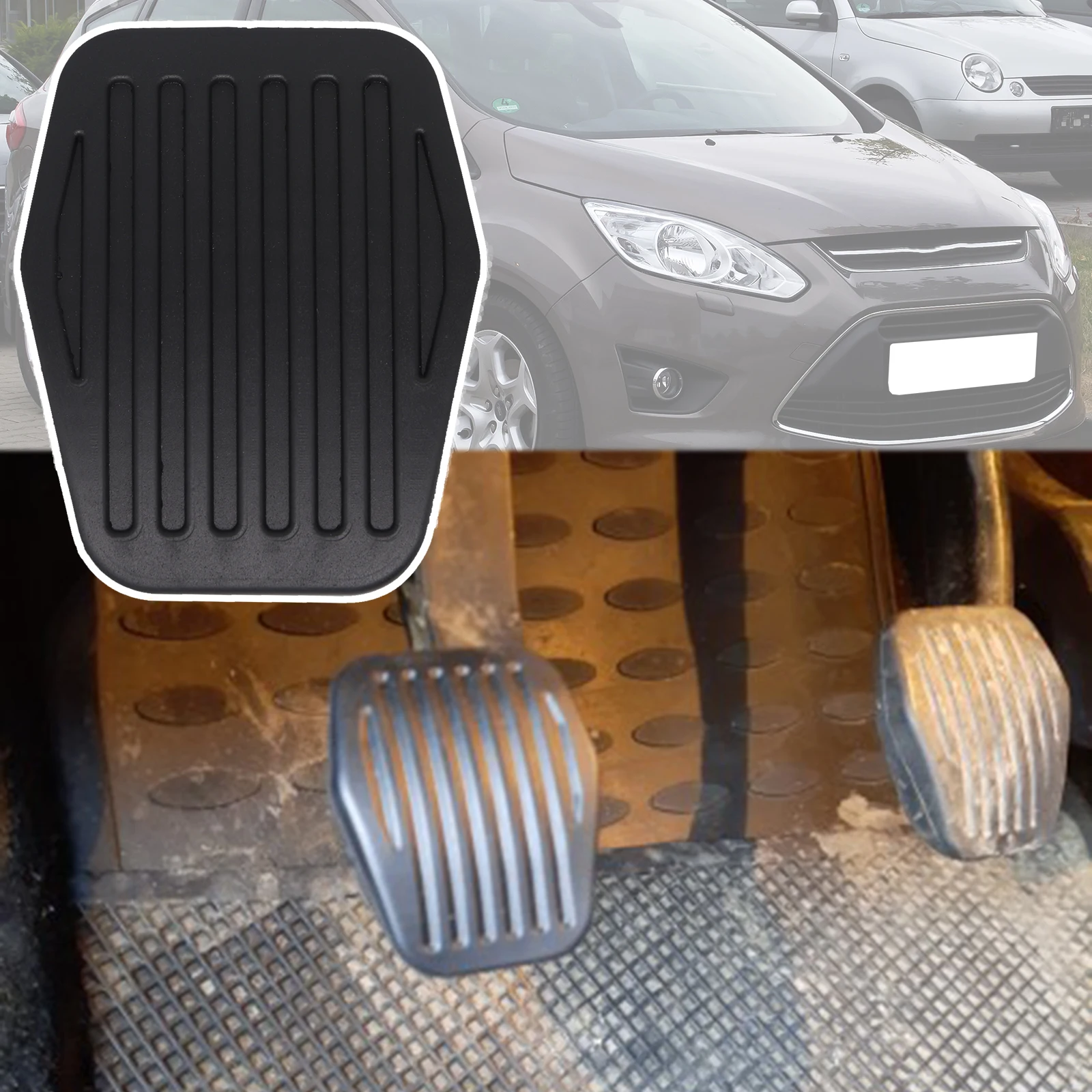 

Car Rubber Brake Clutch Foot Pedal Pad Covers For Ford C-Max 2007 2008 2009 2010 2011 2012 - 2017 2018 2019 2020 Accessories