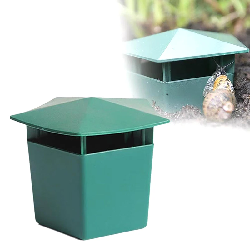 

1/3Pcs Garden Farm Protector Plastic Durable High-Quality Snail & Slug Trap - Safe Plastic Cage For Vegetables And Flowers