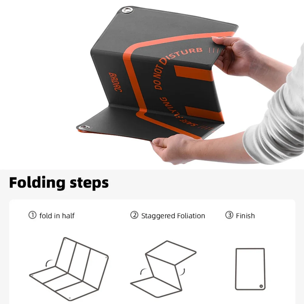 BRDRC Foldable Landing Pad for DJI AVATA 2/Mini 3 Pro/Mini 2/Mini SE/Mini/Holy Stone Portable Parking Apron Pad Drone Accessory