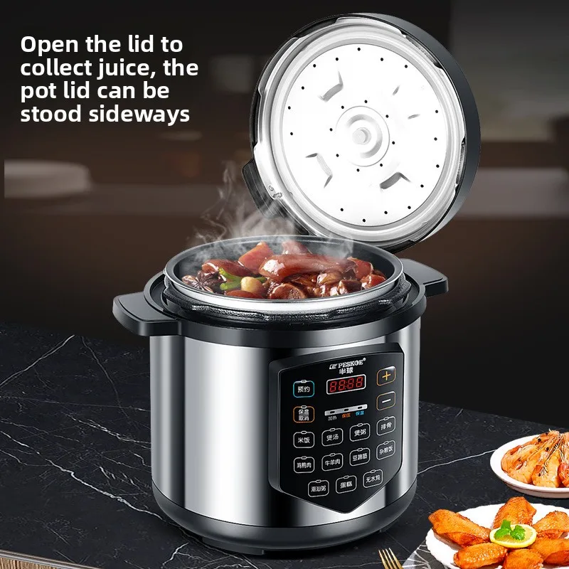 ‌13l-commercial-heavy-duty-pressure-cookerrestaurant-grade-electric-steamerbreakfast-buffet-auto-keep-warm-function