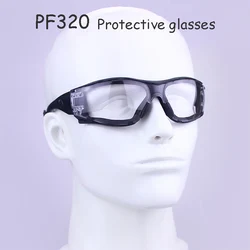 605AF detachable deformation goggles HD anti-fog Shock protection Wind-dust protection Cycling outdoors work grinding Eye mask