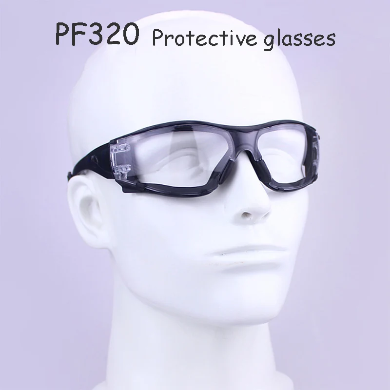 PF320 detachable deformation goggles HD anti-fog Shock protection Wind-dust protection Cycling outdoors work grinding Eye mask