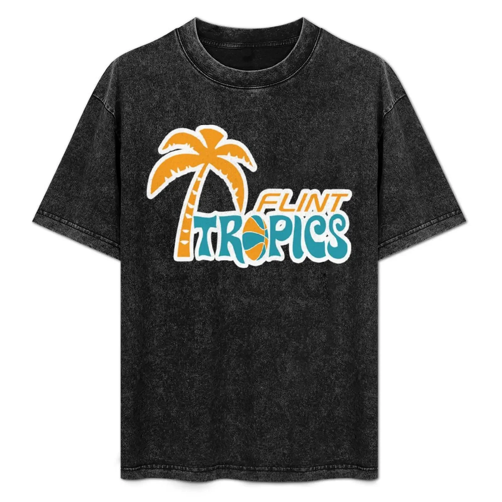 

Flint Tropics Retro T-Shirt plus size tops vintage t shirts summer 2025 plain white t shirts men