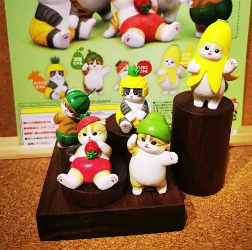 

Коллекционная мини-фигурка Mofusand Shark Cat Fruit Series: милые персонажи, игрушки-сюрпризы, украшение для рабочего стола, подарок для фанатов