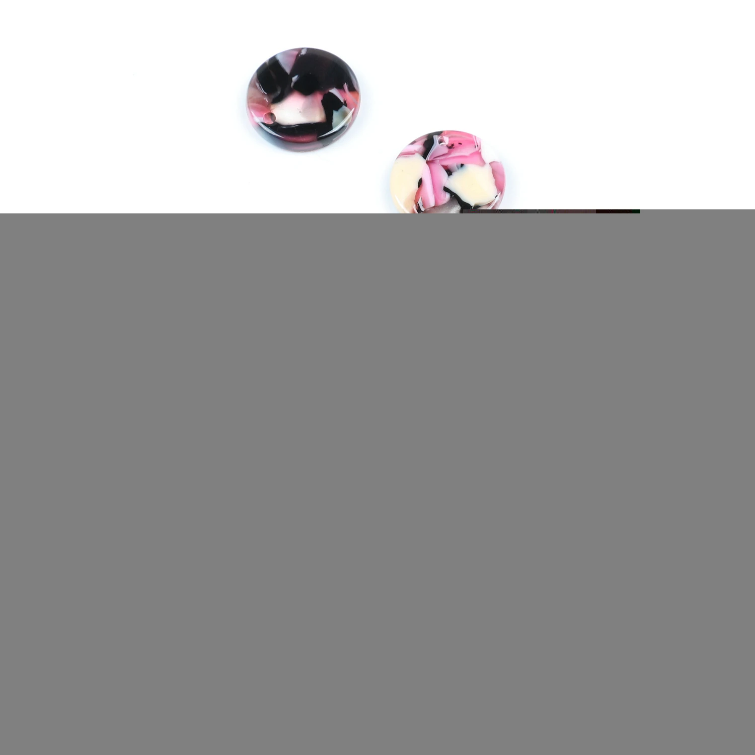 Leopard Print Tortoise Shell Earring Charm for Jewelry Making