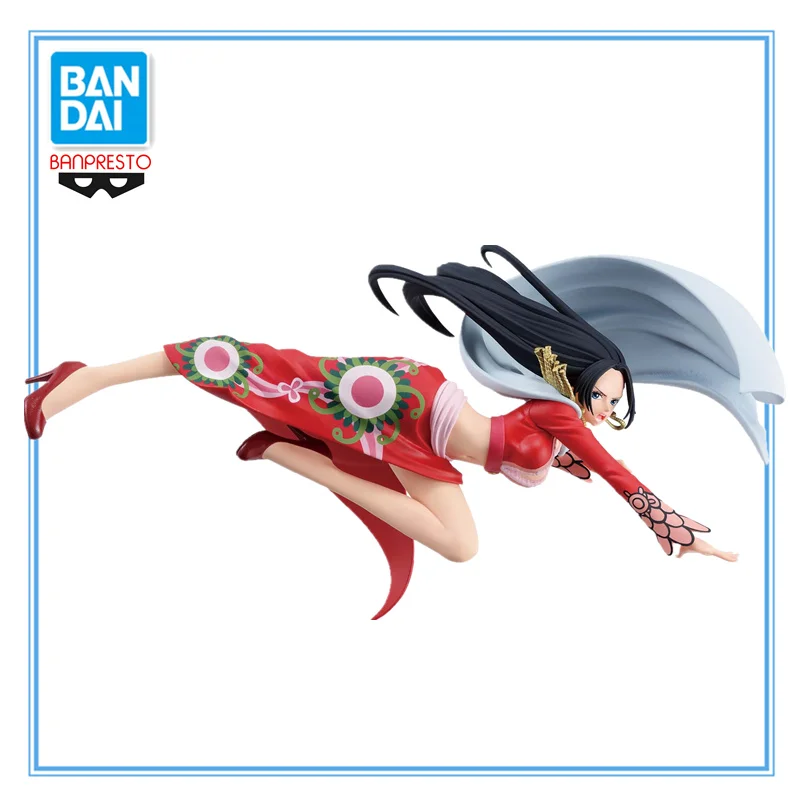 In Stock Bandai Original Banpresto One Piece Battle Record Collection Boa Hancock 17cm Anime Collections Model Toy Figures Gifts