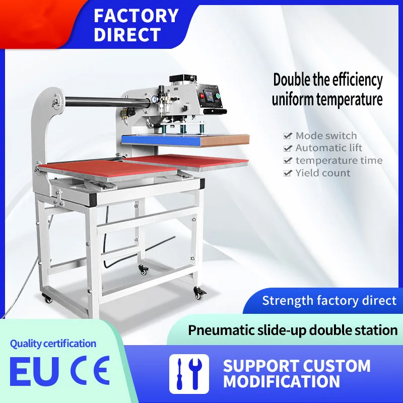 Auto Pneumatic Heat Press Machine with Regulator 38x38 40x50 40x60cm for T Shirt Mug Sublimation Printing