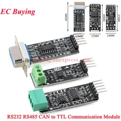 5Pcs/1pc RS232 RS485 CAN Level to TTL Female Serial Port Converter Module Industrial Grade Communication Brush Board DB-9 Plug