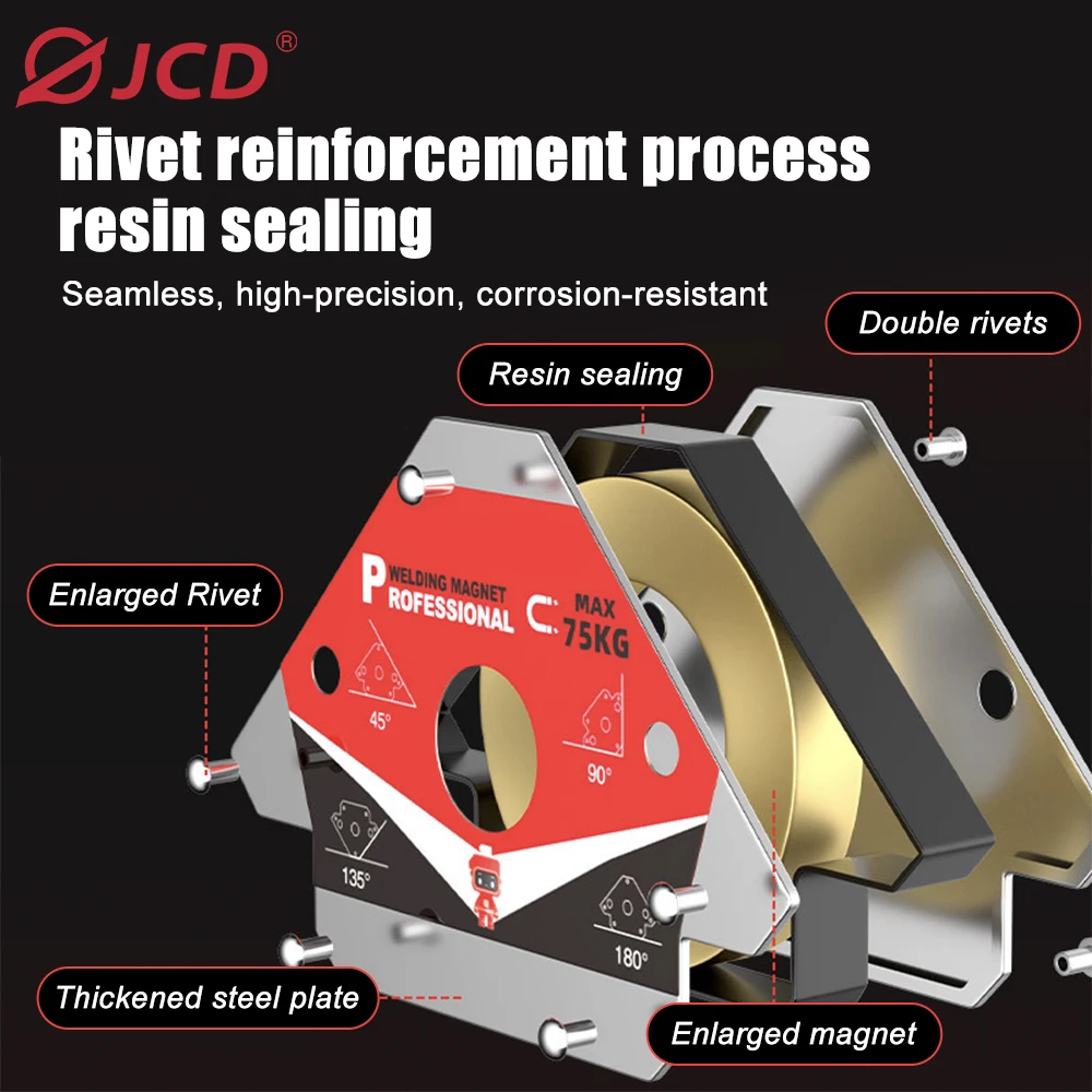 25KG/55KG/75KG Magnetic Welding Holders Strong Magnetics Welding Positioner Holder Practical Welding Fixing Angle Locator Tools