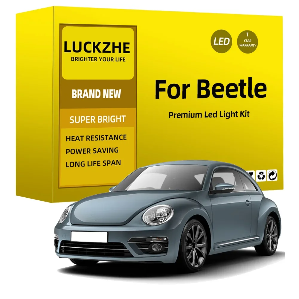 Led Interior Light Kit For VW Beetle 1998 -2015 2016 2017 2018 2019 Bulbs Reading Dome Map Vanity Mirror Lamp Canbus Error