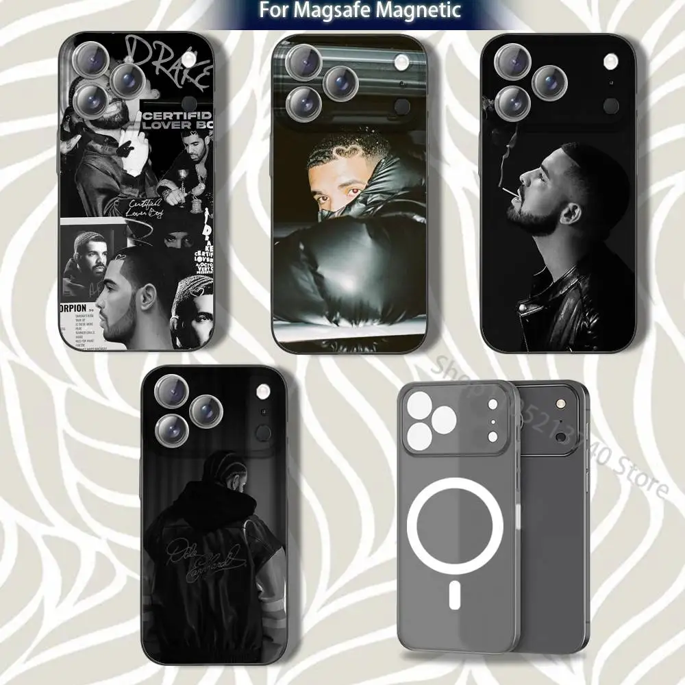 

O-One Dance D-DrakeS Singer Phone Case For iPhone 15,12,11,14,13,17,16,Plus,Air,Pro,Max,E,Mini for Magsafe Magnetic Frosted Grey