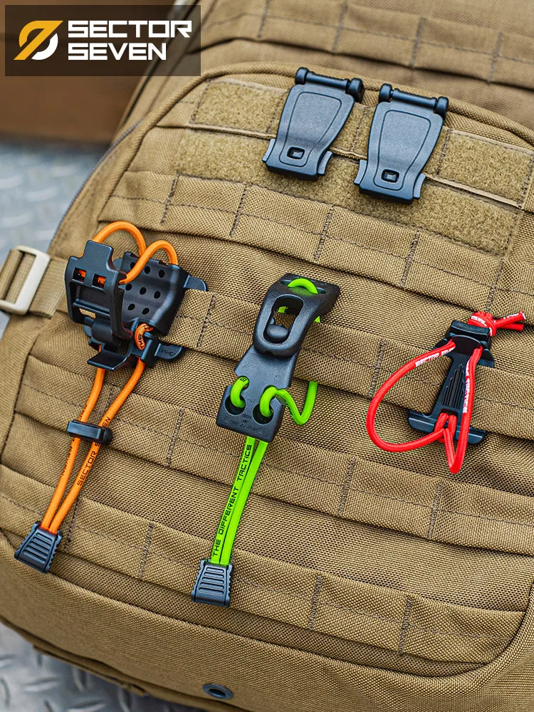 Tactical Multi-function Molle Extended Webbing Clip Outdoor Mountaineering Bag Axe Clip Chest Bag Binding Fixing External Buckle